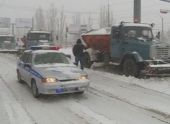 Из-за снегопада въезд транзитного транспорта в Волгоград ограничен