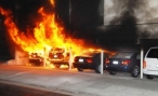 В Ворошиловском районе в Волгограде ночью горели три автомобиля