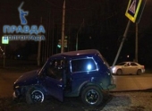 В Волгограде пьяная молодежь попала в ДТП на угнанном автомобиле