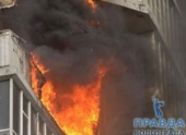 Короткое замыкание вызвало возгорание 9-этажного дома в Волгограде