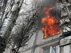 Пожар в Волгограде